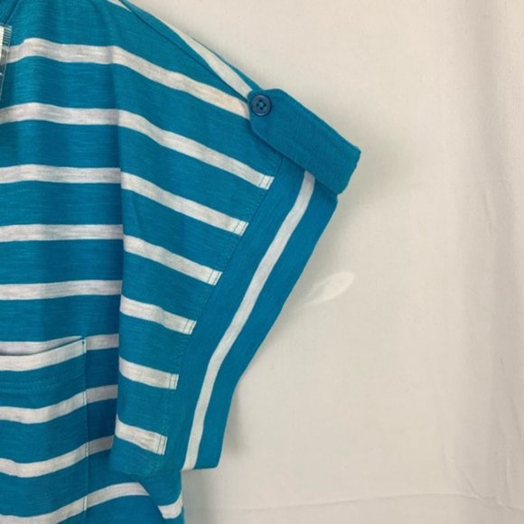 Van Heusen Retro Striped Cotton Pocket Tee - Picture 5 of 8